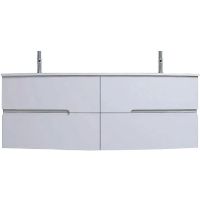 Тумба под раковину Jacob Delafon Nona 140 EB1891RU-G1C подвесная Белая глянцевая — фото 1, Тумбы под раковину