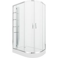 Душевой уголок Grossman Classic 120х80 L GR-9120L профиль Хром стекло прозрачное — фото 1, Душевые уголки