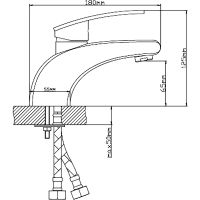 Смеситель для раковины Ростовская Мануфактура Сантехники Boou B8213-1 Хром — фото 2, Смесители
