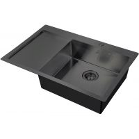 Кухонная мойка ZorG Steel Hammer 78 SH 7851-R GRAFIT Графит — фото 1, Кухонные мойки