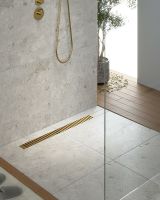 Душевой лоток Timo Drain System 90 DS230109/17 с решеткой Золото матовое — фото 2, Душевые лотки