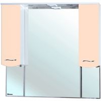 Зеркало со шкафом Bellezza Мари 105 4612918000223 с подсветкой Бежевое — фото 1, Зеркальные шкафы в ванную