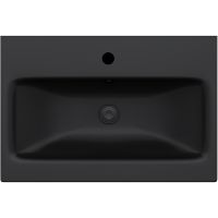 Товар: Раковина AM.PM Gem 60 M90WCC0602BM Черная матовая - фото 1 Раковина AM.PM Gem 60 M90WCC0602BM Черная матовая — фото 1, Раковины встраиваемые сверху