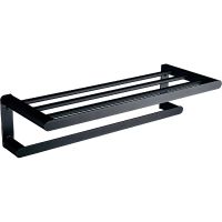 Полка для полотенец Nofer Capri 16223.N Черный матовый — фото 1, Полки для полотенец