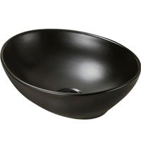 Раковина SantiLine 41 SL-1016MB Черная матовая — фото 1, Раковины накладные