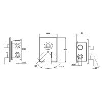 Смеситель для душа Kaiser Sonat 34122 Хром — фото 2, Смесители