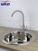 Смеситель для кухни Viko V-4404 Серебро — фото 4, Смесители