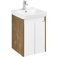 Товар: Тумба под раковину Aquaton Сканди Doors 45 1A278701SDZ90 Белый глянец Дуб рустикальный - фото 4 Тумба под раковину Aquaton Сканди Doors 45 1A278701SDZ90 Белый глянец Дуб рустикальный — фото 4, Мебель для ванной