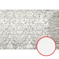 Фреска Ortograf Splendo 31705 Фактура бархат FX Флизелин (4*2,7) Серый/Бежевый, Вензель/Кирпич — фото 1, Фрески