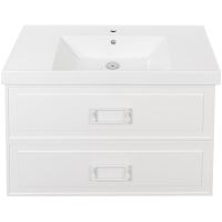 Тумба под раковину La Fenice Cubo 100 подвесная Белая матовая арт-FNC-01-CUB-B-100-2 — фото 5, Тумбы под раковину