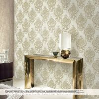 Обои Decori-Decori Mirabilia 83422 Винил на флизелине (1,06*10,05) Бежевый, Дамаск — фото 3, Обои для стен