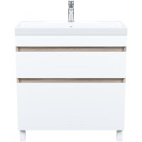 Тумба с раковиной Iddis Zodiac 80 ZOD8ABFi95K Белая матовая Дерево — фото 2, Тумбы с раковиной