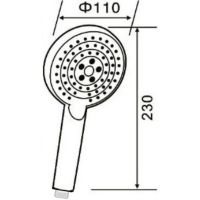 Ручной душ Orange O-Shower OS03 Хром — фото 7, Лейки для душа