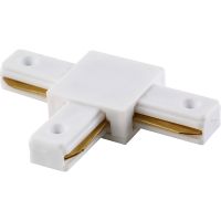 Соединитель T-образный Crystal Lux CLT 0.211 03 WH Белый — фото 1, Комплектующие для освещения