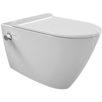 Унитаз биде beWash Alesta ALKA054H1VE0W5SZ0 подвесной Белый глянцевый с сиденьем Микролифт — фото 1, Унитазы