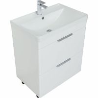 Тумба под раковину Aquanet Ирис new 70 Белый глянец арт-310153 — фото 2, Тумбы под раковину