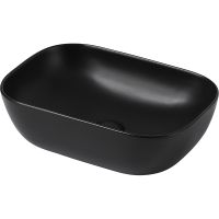 Раковина-чаша Abber Rechteck 46 AC2200MB Черная матовая — фото 1, Раковины накладные