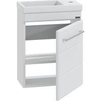 Тумба под раковину СанТа Омега 40 207036 подвесная Белая — фото 2, Тумбы под раковину