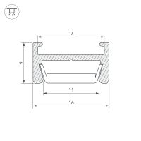 Профиль алюминиевый Arlight 026458 накладной для контурной подсветки Серебристый — фото 3, Профили для светодиодных лент