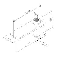 Товар: Излив для смесителя AM.PM F50A70900 Хром - фото 2 Излив для смесителя AM.PM F50A70900 Хром — фото 2, Изливы