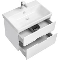 Тумба под раковину Aquaton Оливия 70 1A254301OL010 подвесная Белая матовая — фото 3, Мебель для ванной