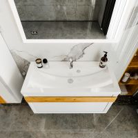 Товар: Тумба под раковину Бриклаер Берлин 100 4627125416095 подвесная Белый глянец - фото 4 Тумба под раковину Бриклаер Берлин 100 4627125416095 подвесная Белый глянец — фото 4, Мебель для ванной