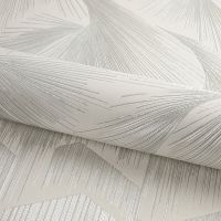 Обои Fipar Platino R 23705 Винил на флизелине (1,06*10,05) Серый, Абстракция/Перья — фото 2, Обои для стен