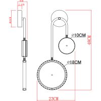 Товар: Настенный светильник Artelamp Holly A1364AP-2PB Белый Полированная медь Черный - фото 3 Настенный светильник Artelamp Holly A1364AP-2PB Белый Полированная медь Черный — фото 3, Светильники