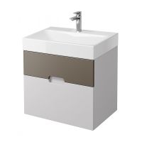 Тумба под раковину Creto Malibu 60 7-1077CapS подвесная Capuchino Soft — фото 2, Тумбы под раковину