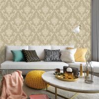 Обои Bernardo Bartalucci Palazzo Винил на флизелине (1,06*10,05) Бежевый, Дамаск арт-5047-6 — фото 2, Обои для стен