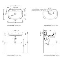Товар: Раковина Flaminia Flag 64 FG64L Белая - фото 3 Раковина Flaminia Flag 64 FG64L Белая — фото 3, Раковины