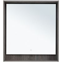 Зеркало Aquanet Милан 80 336395 с подсветкой Дуб рошелье с сенсорным выключателем — фото 3, Зеркала в ванную комнату