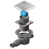 Душевой трап Pestan Confluo Standard 13000068 с решеткой — фото 1, Трапы для душа