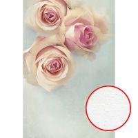 Фреска Ortograf Цветы 3908 Фактура бархат FX Флизелин (1,8*2,7) Голубой/Розовый, Цветы — фото 1, Фрески