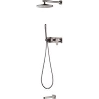 Душевая система Boheme Spectre 454-2-NB Никель брашированный — фото 1, Душевое оборудование. Душевая программа