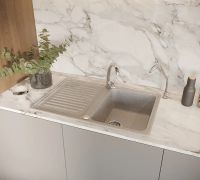 Товар: Кухонная мойка Domaci Бьелла DMC-78 GWS-78-310 Серая - фото 2 Кухонная мойка Domaci Бьелла DMC-78 GWS-78-310 Серая — фото 2, Кухонные мойки