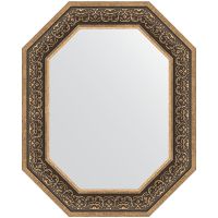 Зеркало Evoform Polygon 79х64 BY 7238 в багетной раме - Вензель серебряный 101 мм — фото 1, Мебель для ванной