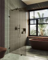 Товар: Душевая перегородка Maybah Glass MGD-263-6 890x1950 коннектор стена-стекло Черный стекло бронзовое - фото 2 Душевая перегородка Maybah Glass MGD-263-6 890x1950 коннектор стена-стекло Черный стекло бронзовое — фото 2, Душевые перегородки