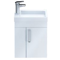 Тумба под раковину Iddis Torr 40 подвесная Белая — фото 1, Тумбы под раковину