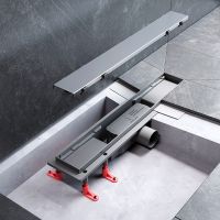 Душевой лоток AM.PM PrimeFlow 50 W02SC-U11-050-04SB с решеткой Хром матовый / под плитку Tile — фото 19, Душевые лотки