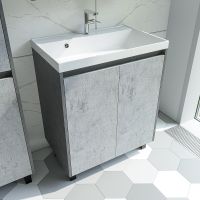 Товар: Тумба под раковину Stella Polar Кибела 70 SP-00001046 Цемент - фото 2 Тумба под раковину Stella Polar Кибела 70 SP-00001046 Цемент — фото 2, Мебель для ванной