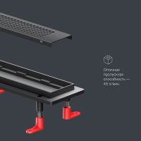 Товар: Душевой лоток AM.PM PrimeFlow 80 W02SC-P11-080-01BM с Черной матовой решеткой Cut Gradient - фото 14 Душевой лоток AM.PM PrimeFlow 80 W02SC-P11-080-01BM с Черной матовой решеткой Cut Gradient — фото 14, Душевые лотки