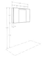 Зеркальный шкаф Aquaton Мадрид 120 1A113402MA010 с подсветкой Белый — фото 5, Зеркальные шкафы в ванную