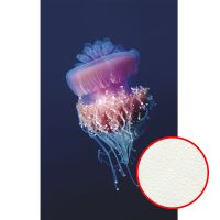 Фреска Ortograf Животные 10534 Фактура флок FLK Флизелин (1,5*2,4) Синий/Розовый, Рыбы — фото 1, Фрески