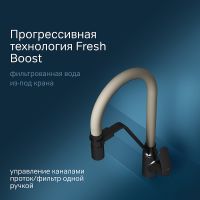 Смеситель для кухни AM.PM Like Черный матовый Бежевый арт-F8007826 — фото 2, Смесители для кухни