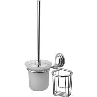 Ершик для унитаза с держателем освежителя воздуха Haiba HB1510-1 Хром — фото 1, Ершики для унитаза