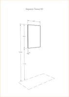 Зеркало Aquaton Лиана 60 1A162602LL010 Белое — фото 3, Зеркала в ванную комнату