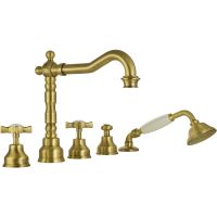 Смеситель на борт ванны Migliore Princeton 19345 Бронза — фото 1, Смесители на борт ванны