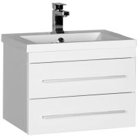 Тумба с раковиной Aquanet Нота 58 212800 подвесная Белая — фото 1, Тумбы с раковиной