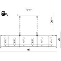 Товар: Люстра Divinare Ostin 1100/02 SP-12 Прозрачная Хром - фото 5 Люстра Divinare Ostin 1100/02 SP-12 Прозрачная Хром — фото 5, Люстры